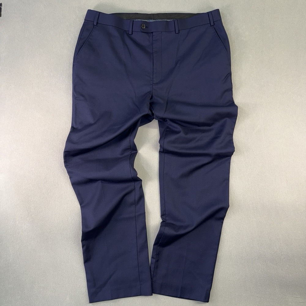 Men's Ralph Lauren Ultraflex Classic Fit Suit Trousers Pants Blue Size 38x32